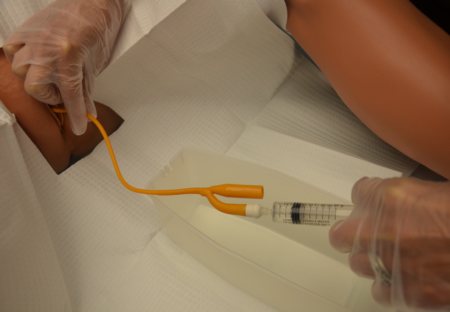 Urinary catheterization procedure or process for female